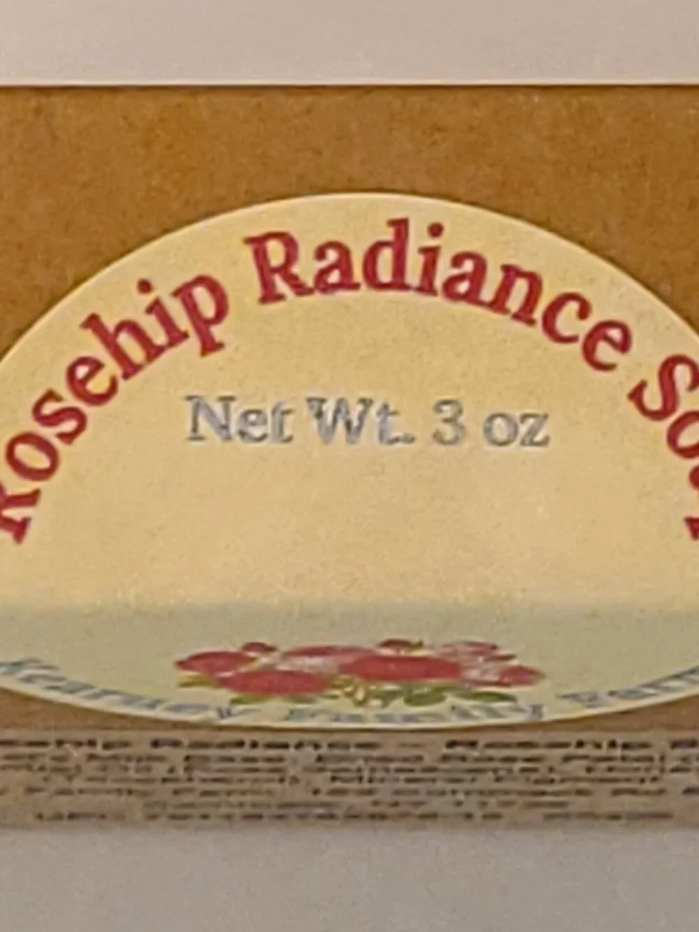 Rosehip Radiance Botanical Oval Hand Poured Goat Milk Soap Bar